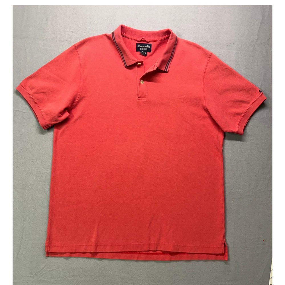 VTG Abercrombie &‎ Fitch Polo Shirt Sz Lg Y2K Preppy Casual